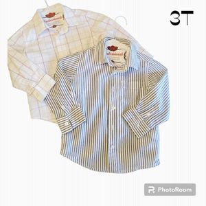 Baby Gap & Old Navy Boy's Toddler Button Down Shirts sz 3T